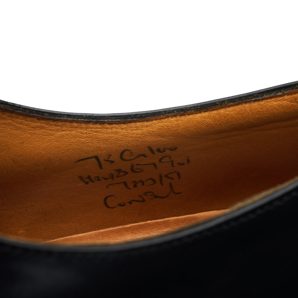 'Consul' Black Leather Oxford UK 7.5 G