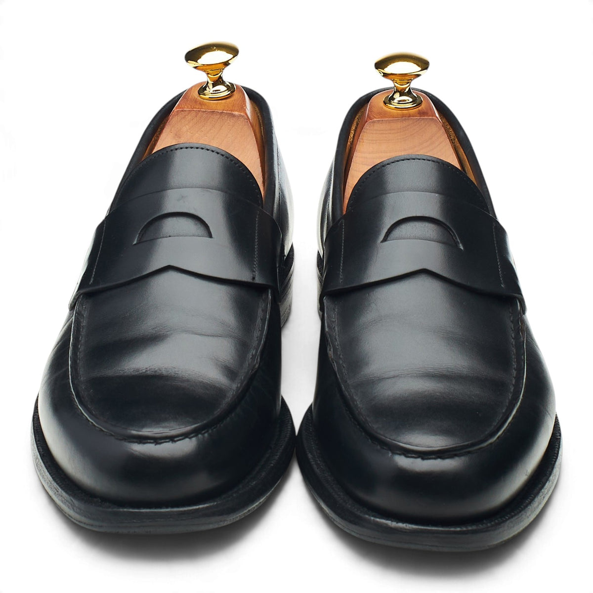 'Bristol' Black Leather Loafers UK 6 F