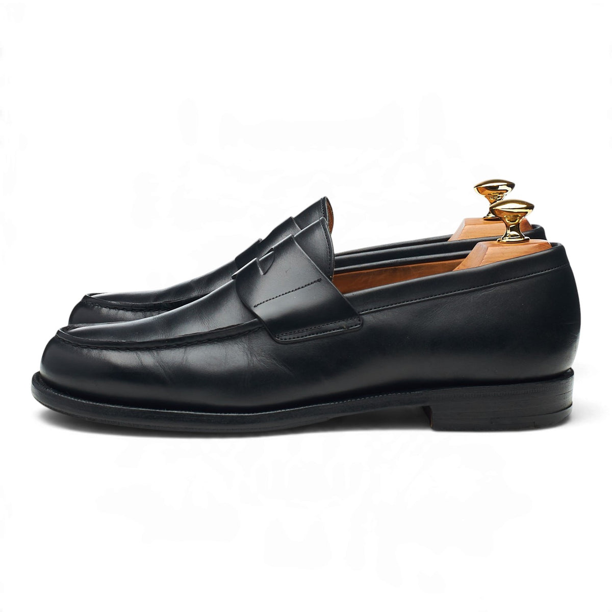 'Bristol' Black Leather Loafers UK 6 F