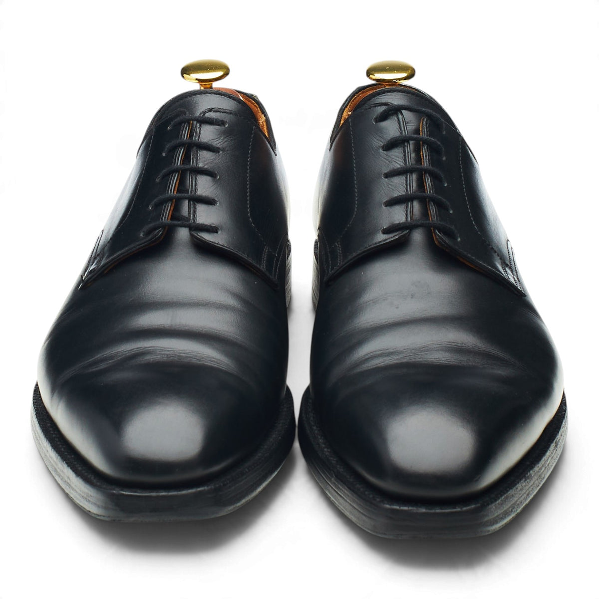 'Croydon' Black Leather Derby UK 8.5 E