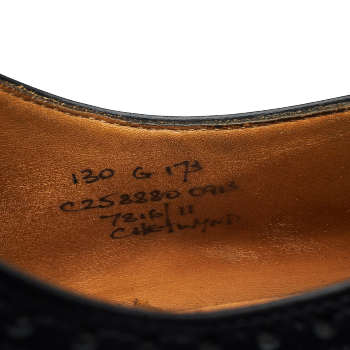 'Chetwynd' Black Leather Oxford Brogues UK 13 G