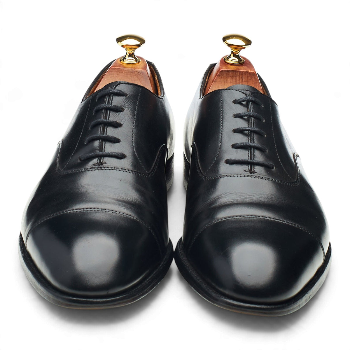 'Whitehall' Black Leather Oxford UK 9 F