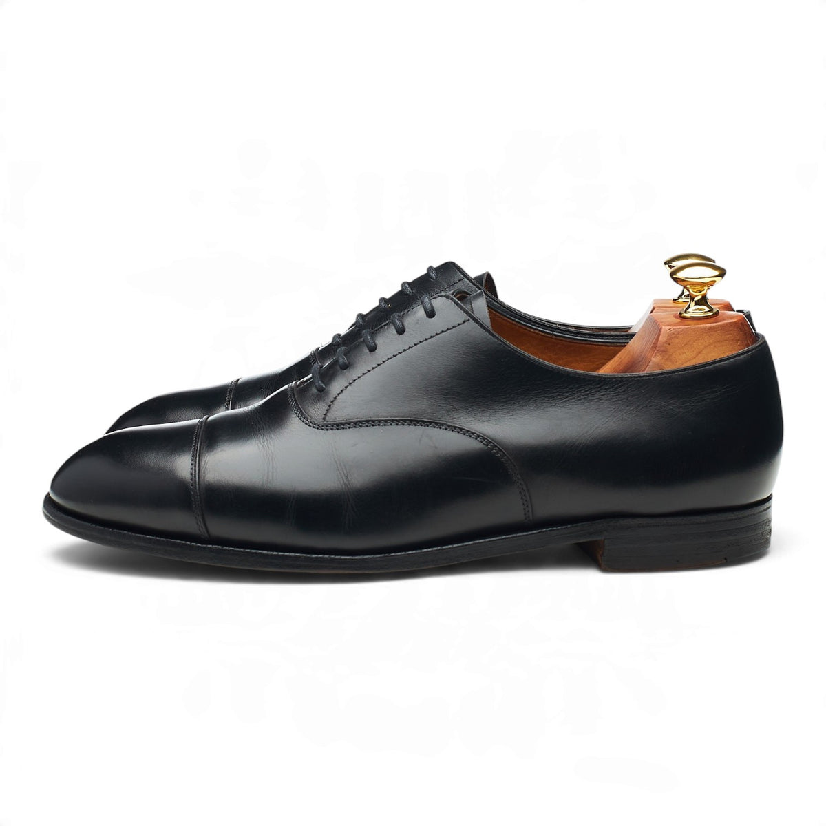 'Whitehall' Black Leather Oxford UK 9 F