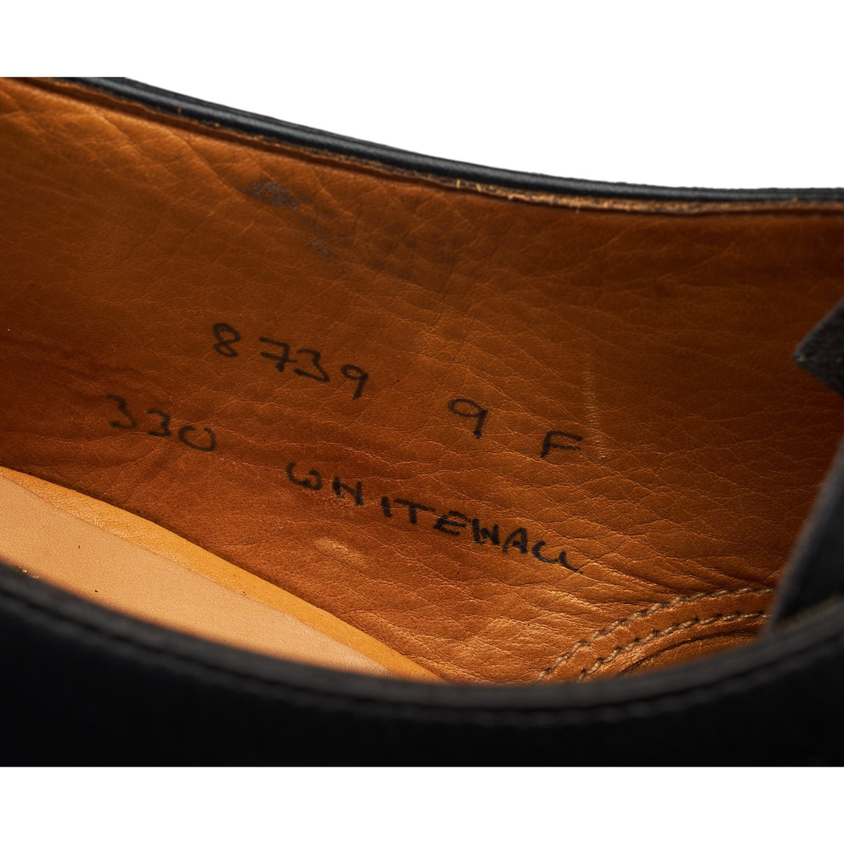 'Whitehall' Black Leather Oxford UK 9 F