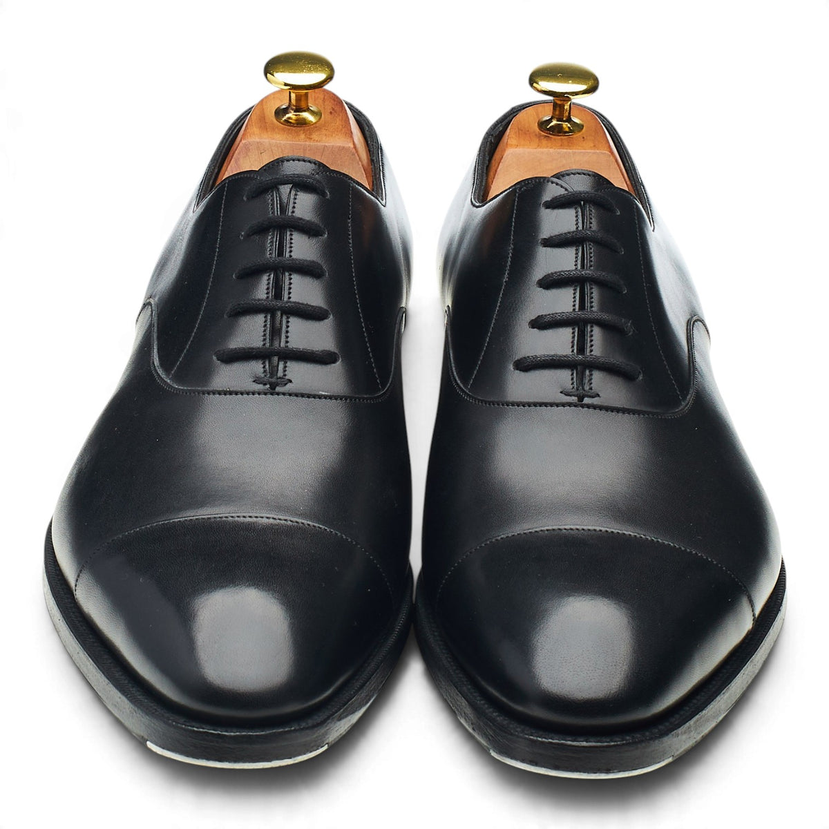 'Oxford' Black Leather Oxford UK 9.5 E