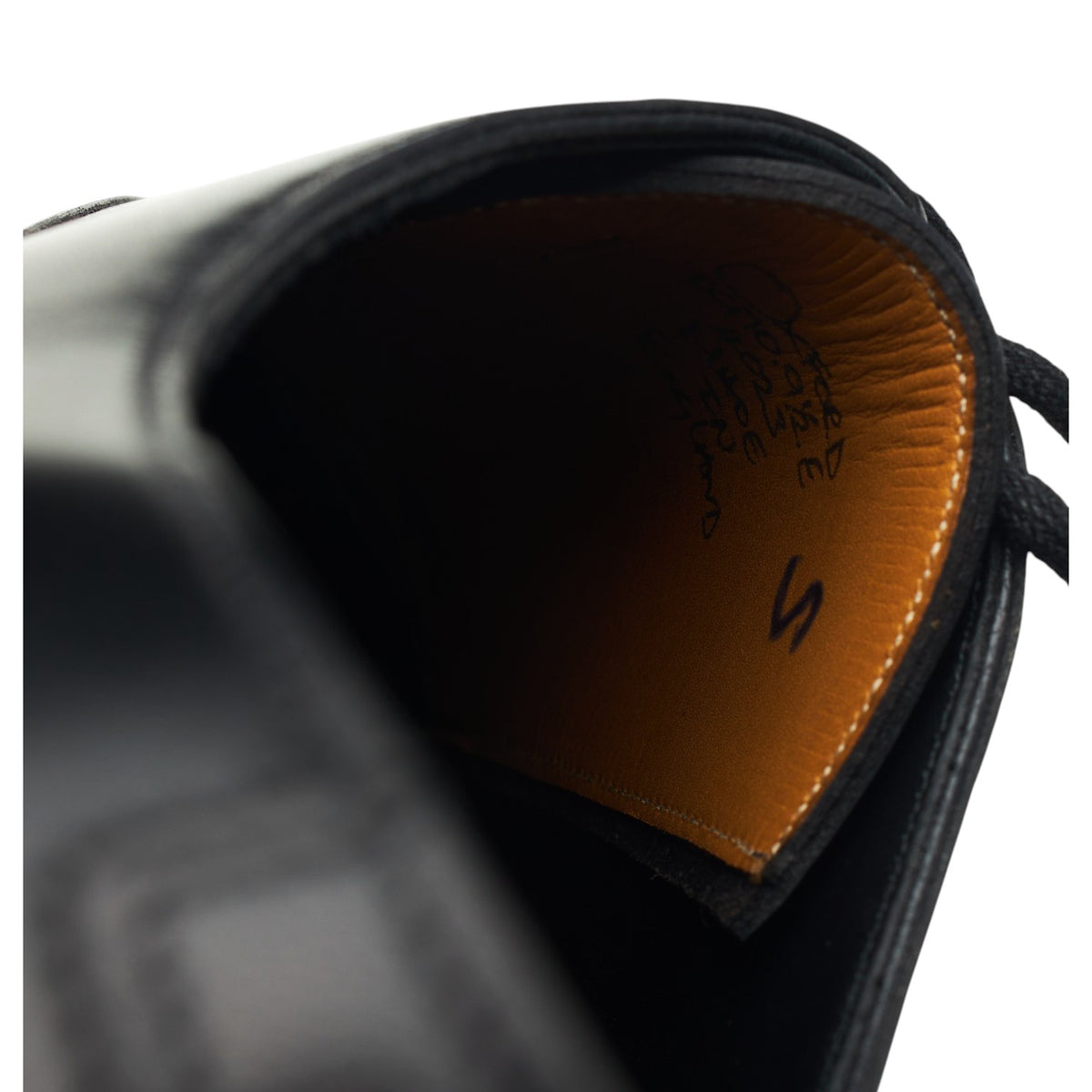 'Oxford' Black Leather Oxford UK 9.5 E