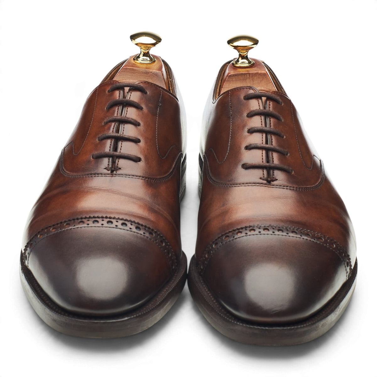 'Berkeley' Dark Brown Leather Oxford UK 9 E
