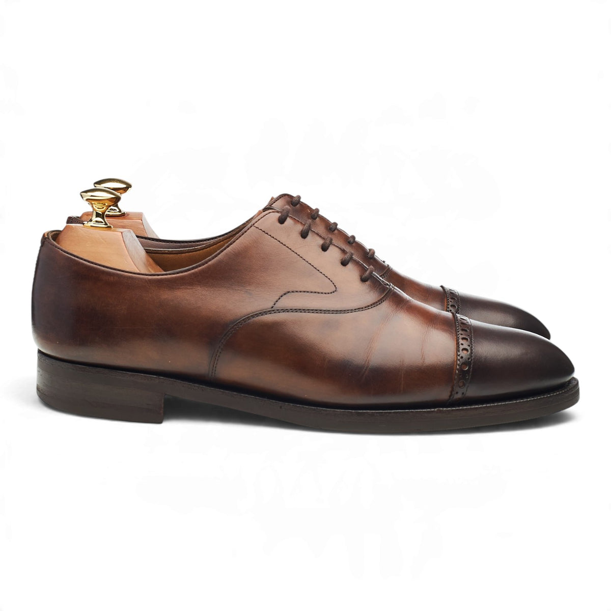 'Berkeley' Dark Brown Leather Oxford UK 9 E