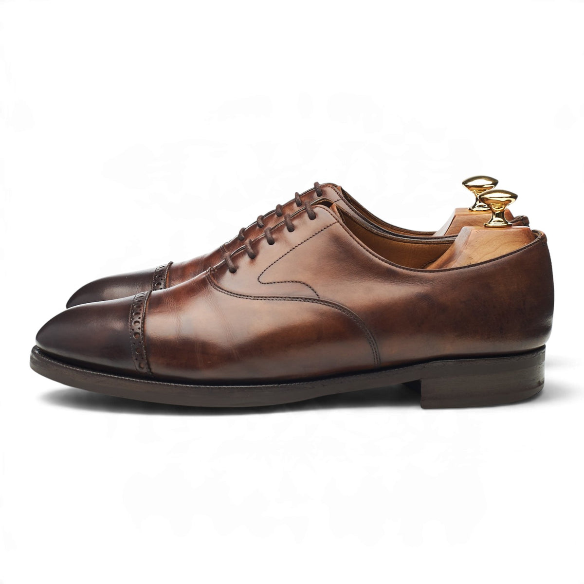 'Berkeley' Dark Brown Leather Oxford UK 9 E