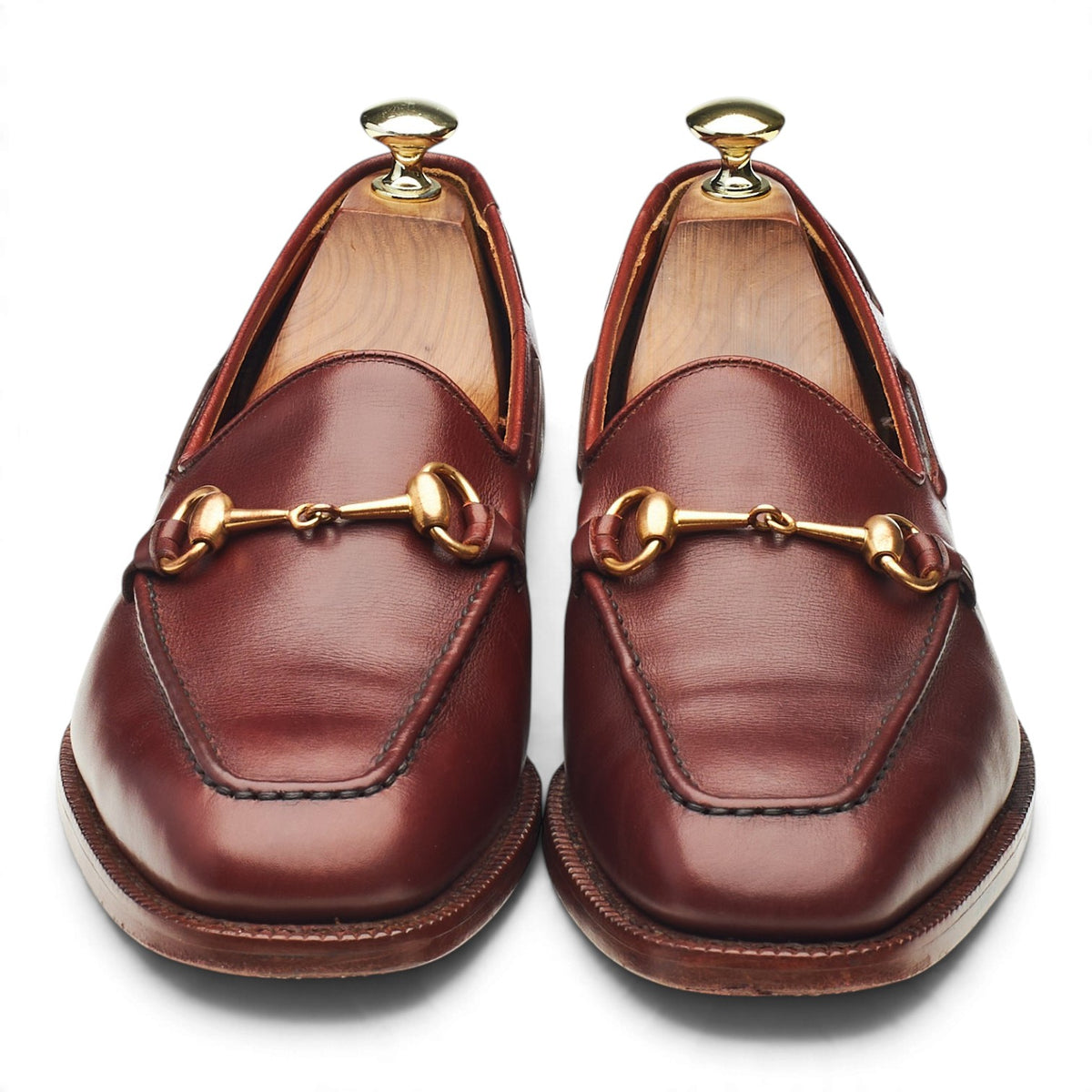 Masterclass 'Hardy' Brown Leather Horsebit Loafers UK 7.5 F
