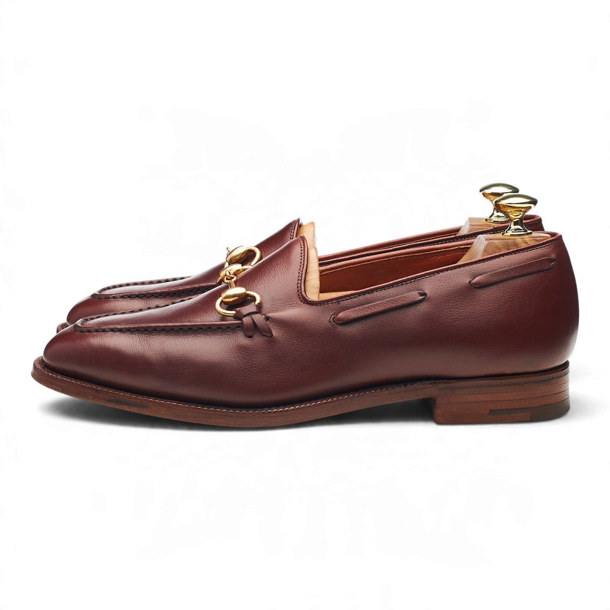 Masterclass 'Hardy' Brown Leather Horsebit Loafers UK 7.5 F