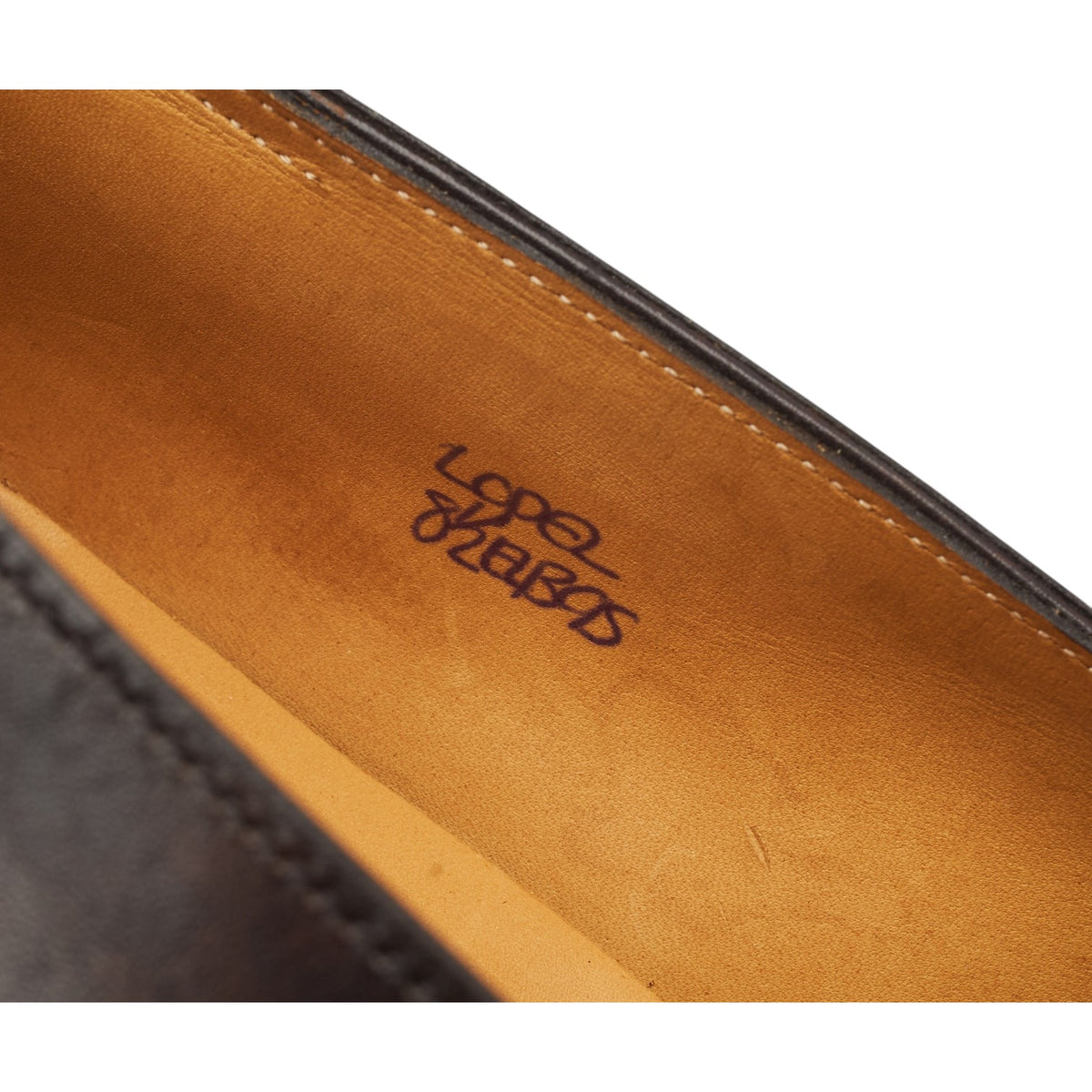 'Lopez' Dark Brown Museum Leather Loafers UK 8.5 E