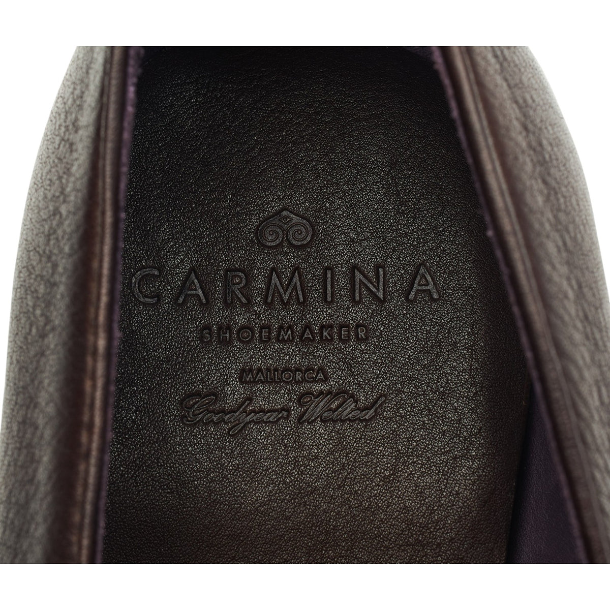 '80372' Dark Brown Leather Loafers UK 9.5
