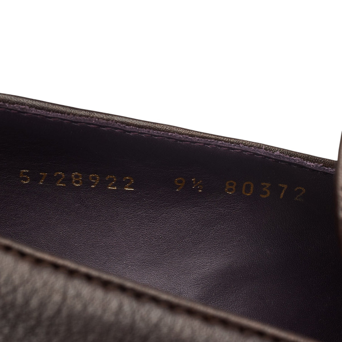 '80372' Dark Brown Leather Loafers UK 9.5