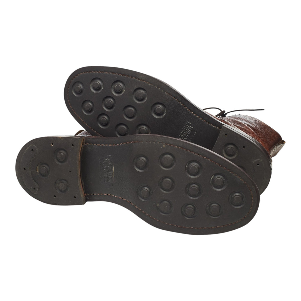 'Islay' Dark Brown Grain Leather Boots UK 10.5 E