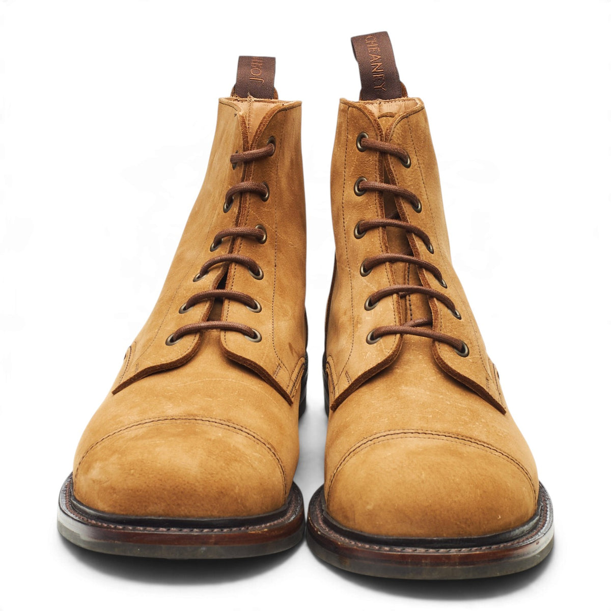 'Hurricane II' Tan Brown Nubuck Leather Boots UK 10 F