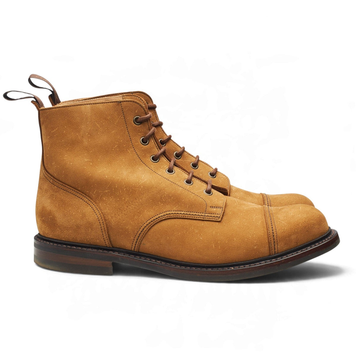 'Hurricane II' Tan Brown Nubuck Leather Boots UK 10 F
