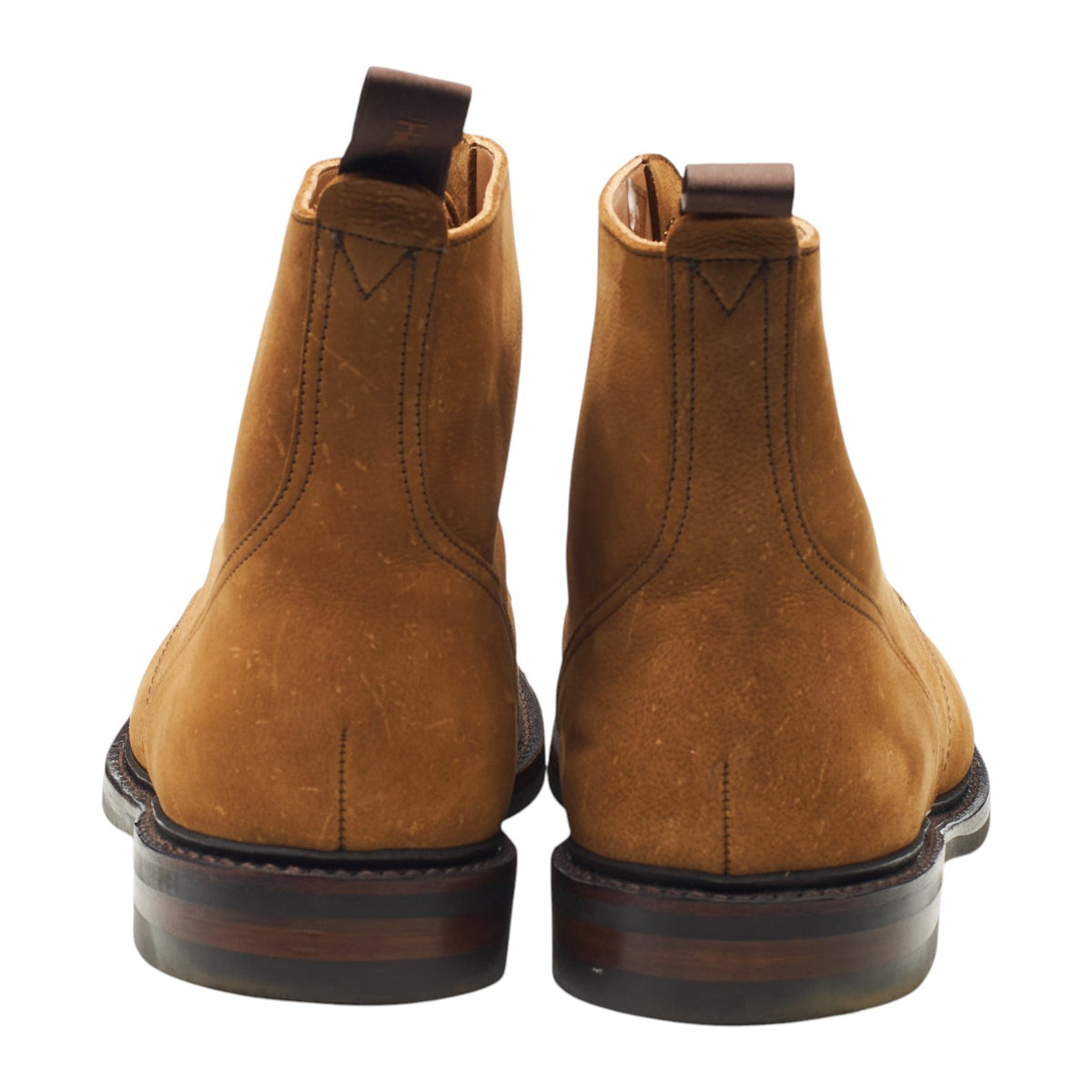 'Hurricane II' Tan Brown Nubuck Leather Boots UK 10 F