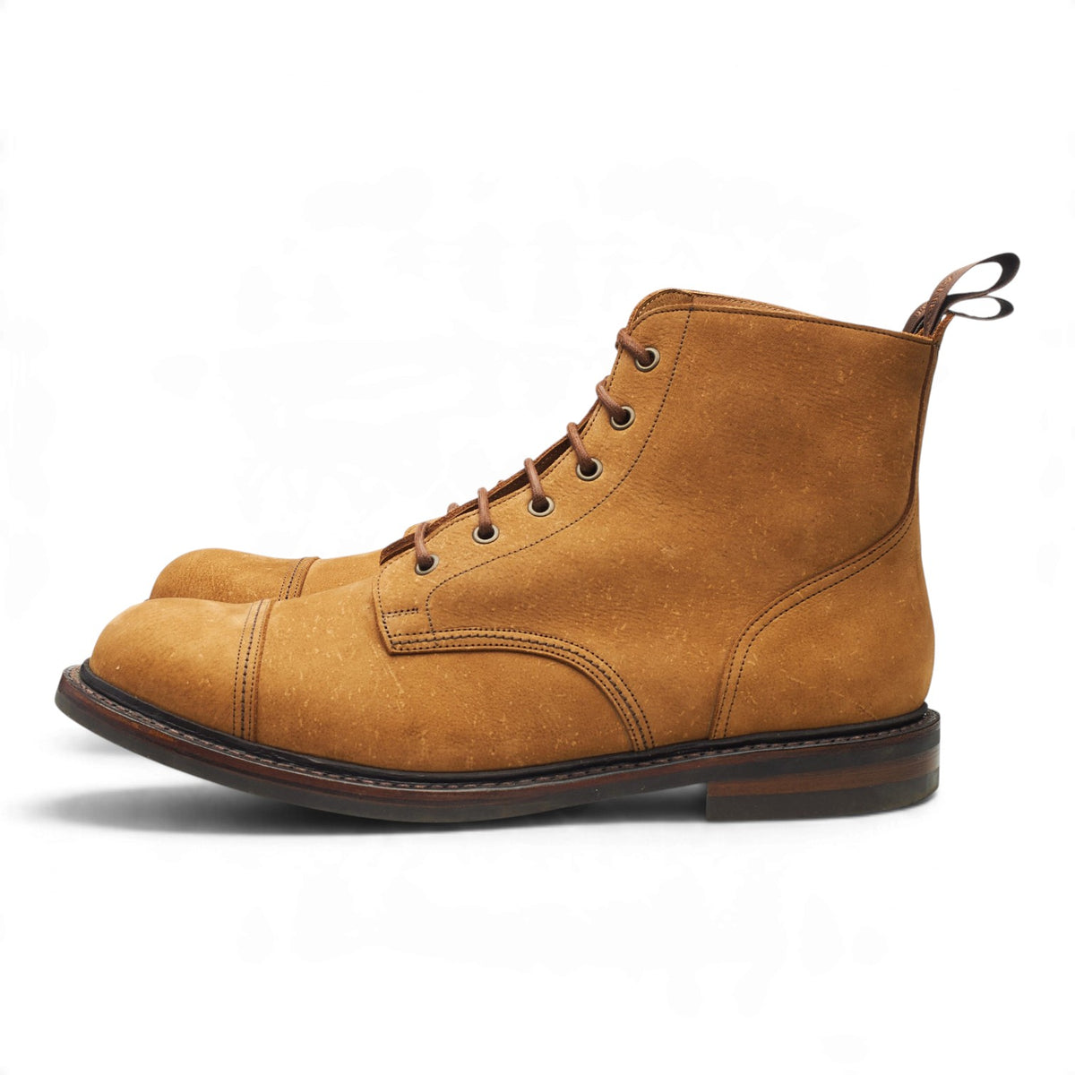 'Hurricane II' Tan Brown Nubuck Leather Boots UK 10 F