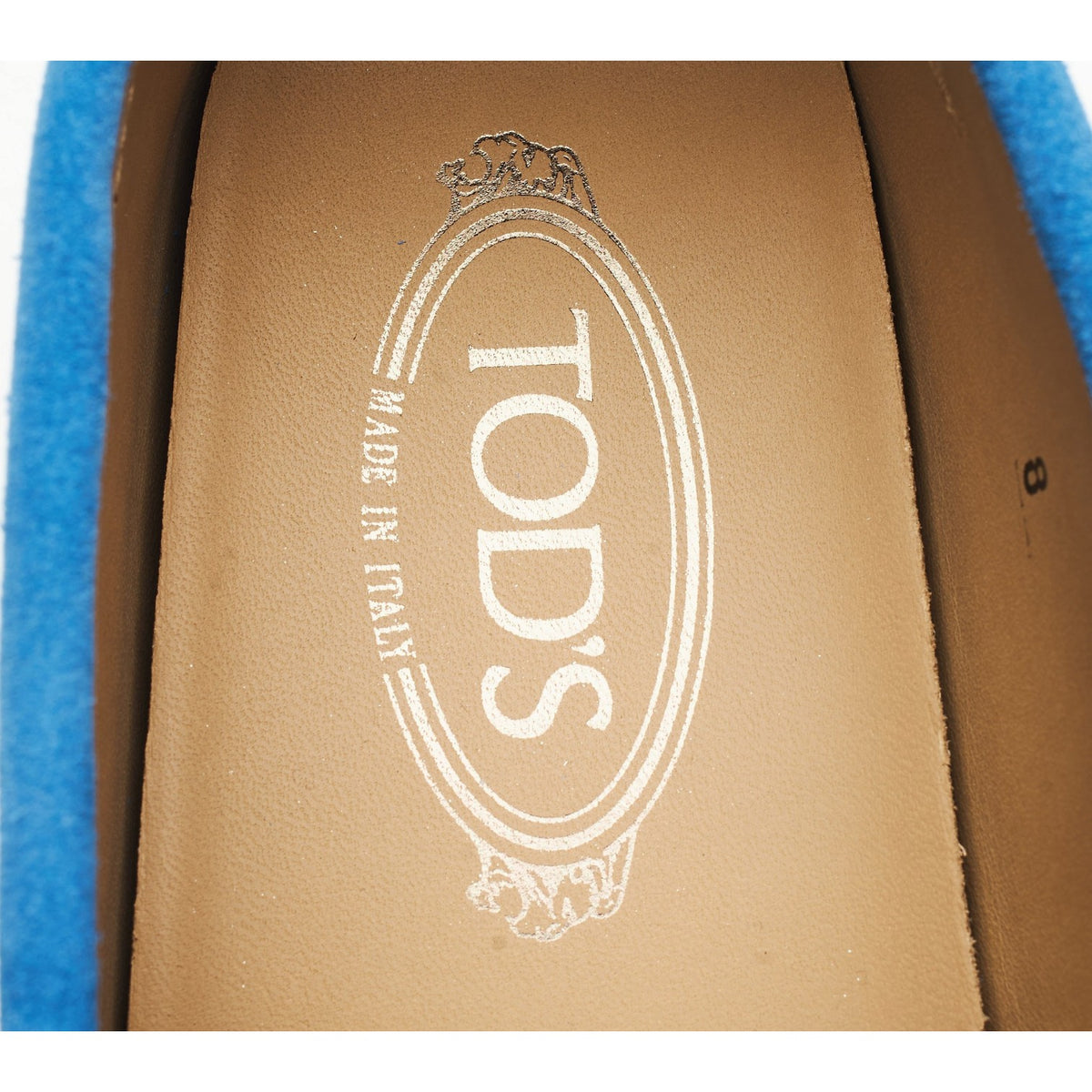 Gommino Blue Suede Driving Loafers UK 8