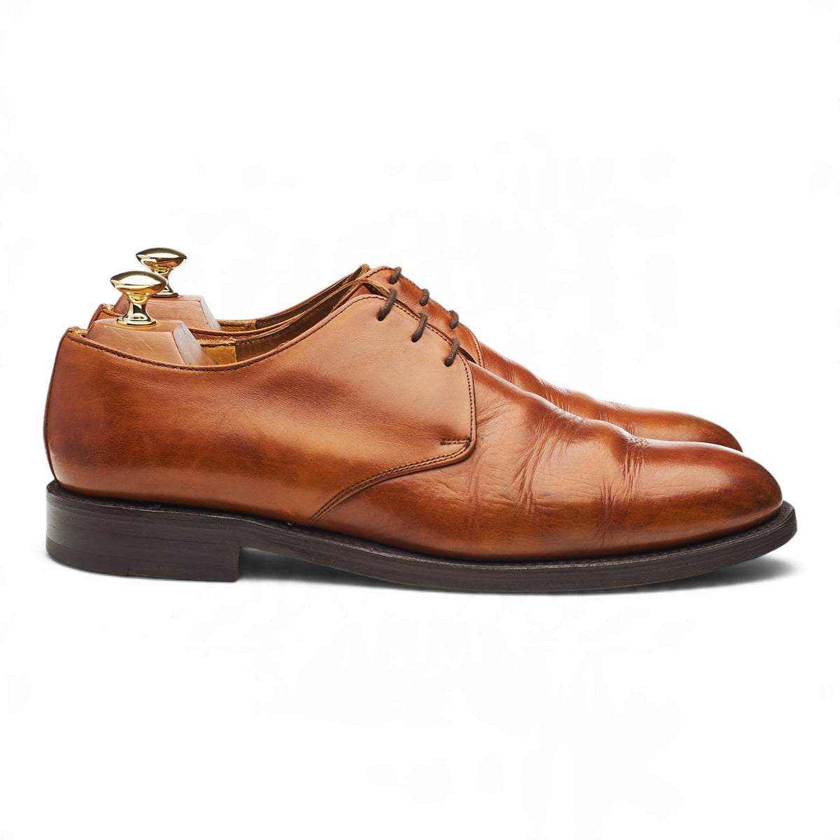 Vintage 'Calvin' Tan Brown Leather Derby UK 9 F