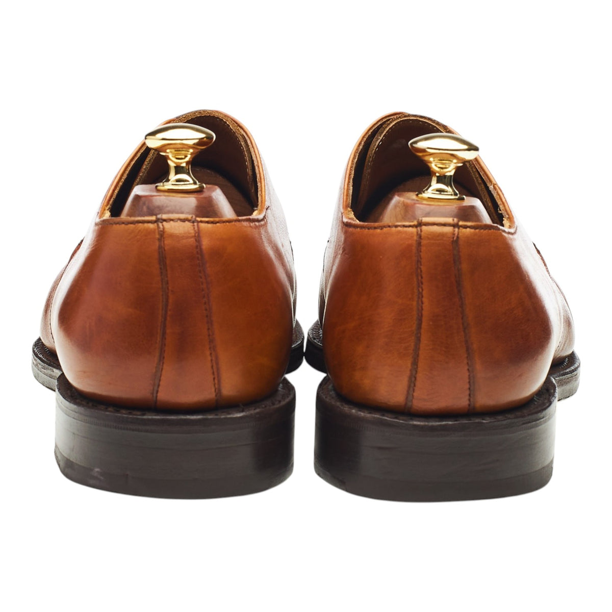 Vintage 'Calvin' Tan Brown Leather Derby UK 9 F