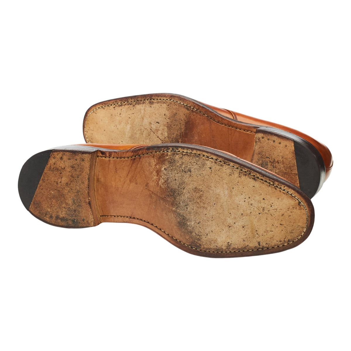 Vintage 'Calvin' Tan Brown Leather Derby UK 9 F