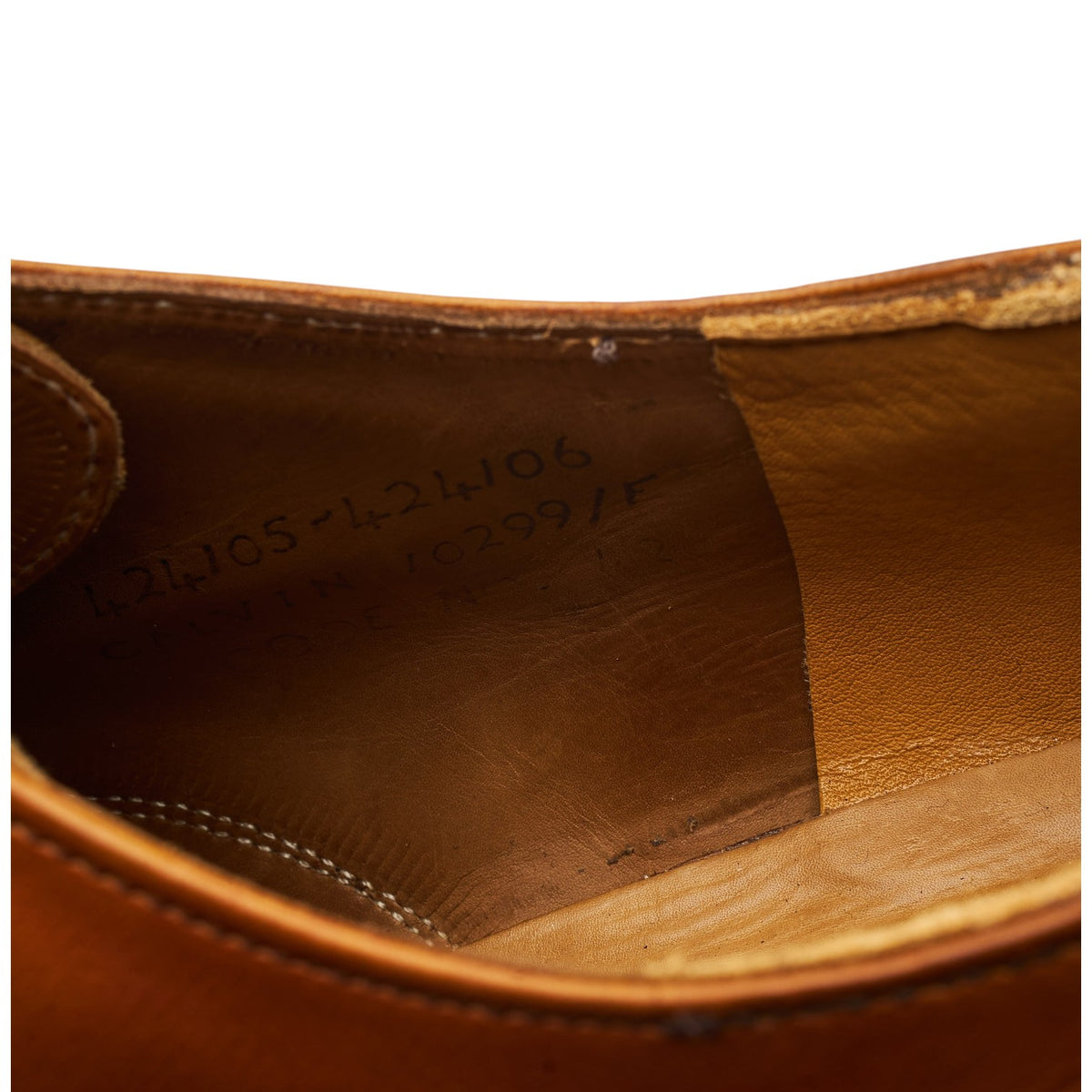 Vintage 'Calvin' Tan Brown Leather Derby UK 9 F