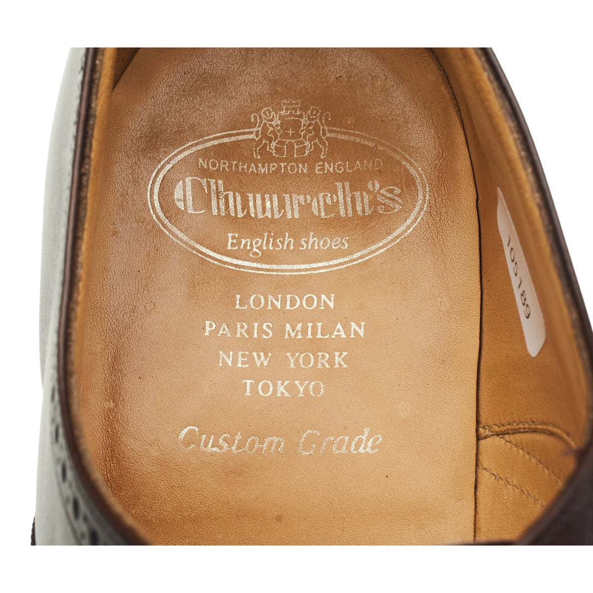 'Toronto' Dark Brown Leather Oxford Brogues UK 9.5 G