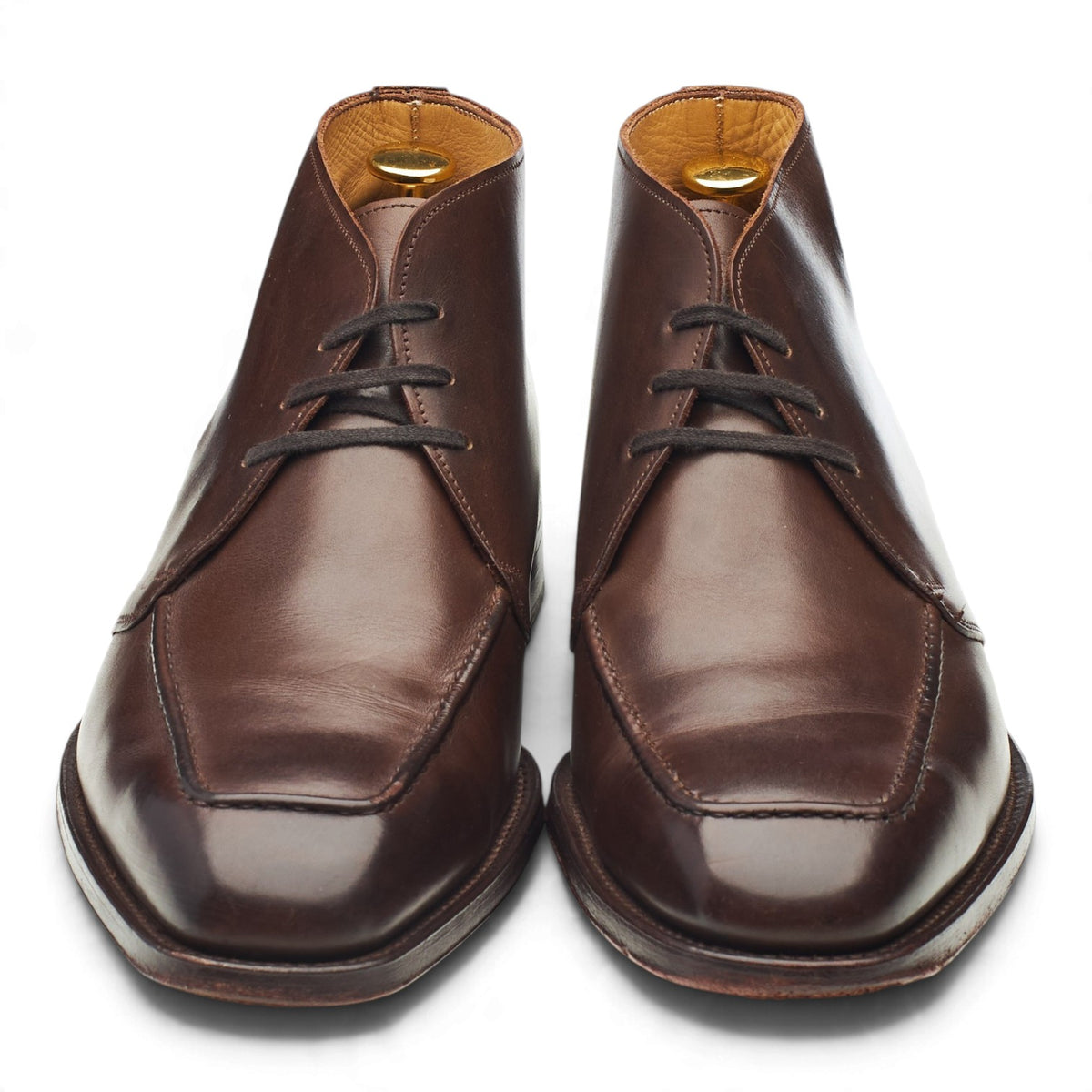 Vintage Dark Brown Leather Chukka Boots UK 8 F