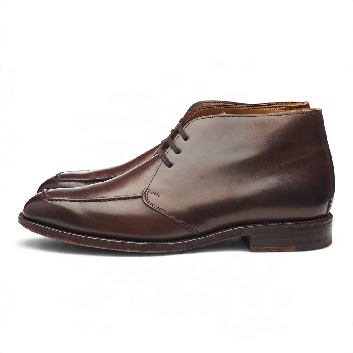 Vintage Dark Brown Leather Chukka Boots UK 8 F