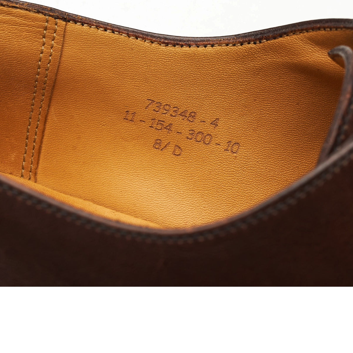 '300' Dark Brown Leather Oxford 8.5 D UK 9