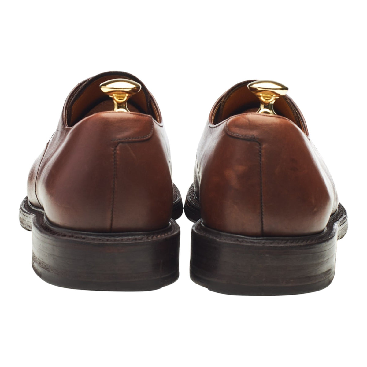 Vintage Brown Leather Split Toe Derby UK 9.5 US 10.5 D