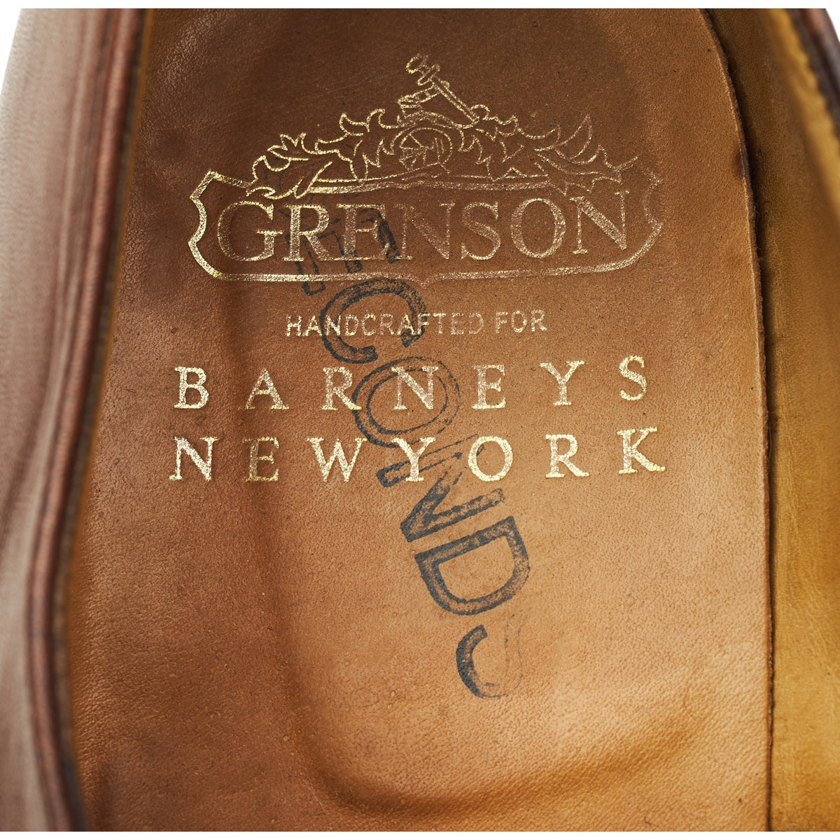 Vintage Brown Leather Split Toe Derby UK 9.5 US 10.5 D