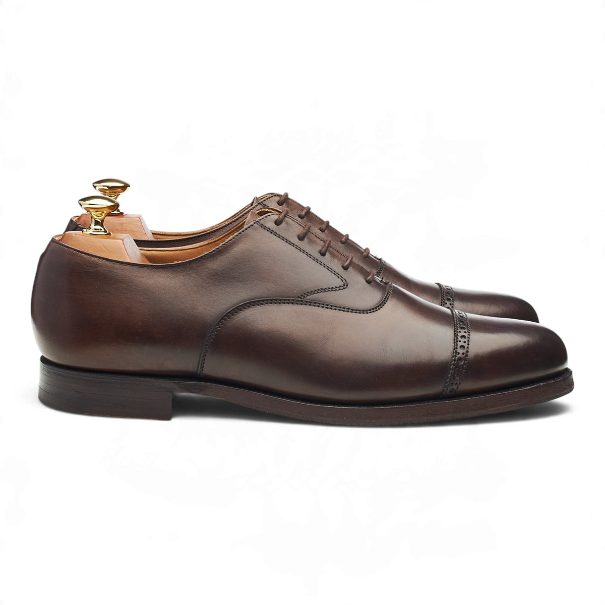 Peal & Co. Dark Brown Leather Oxford UK 8 US 9 E