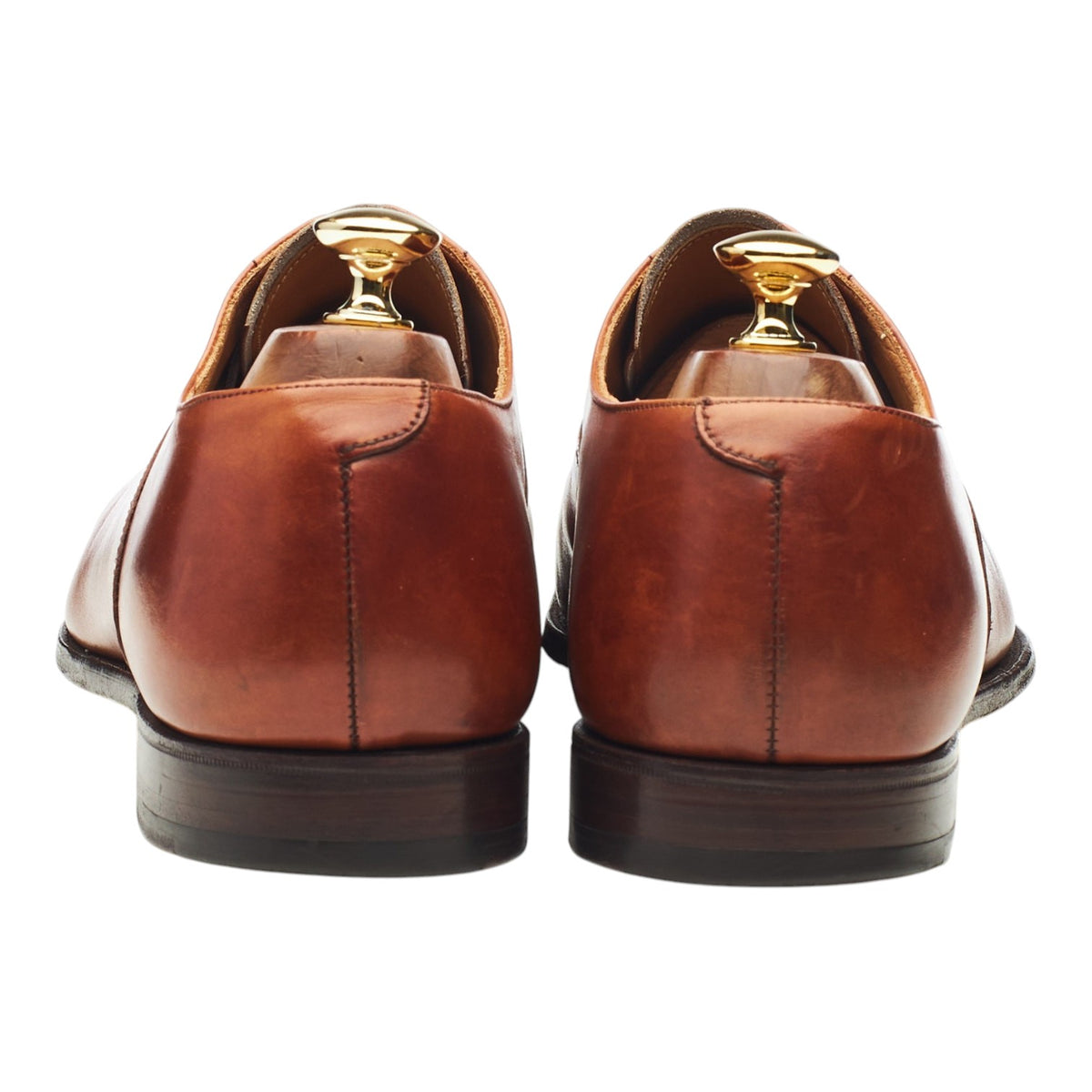 'Malton' Tan Brown Leather Oxford Brogues UK 9.5 E