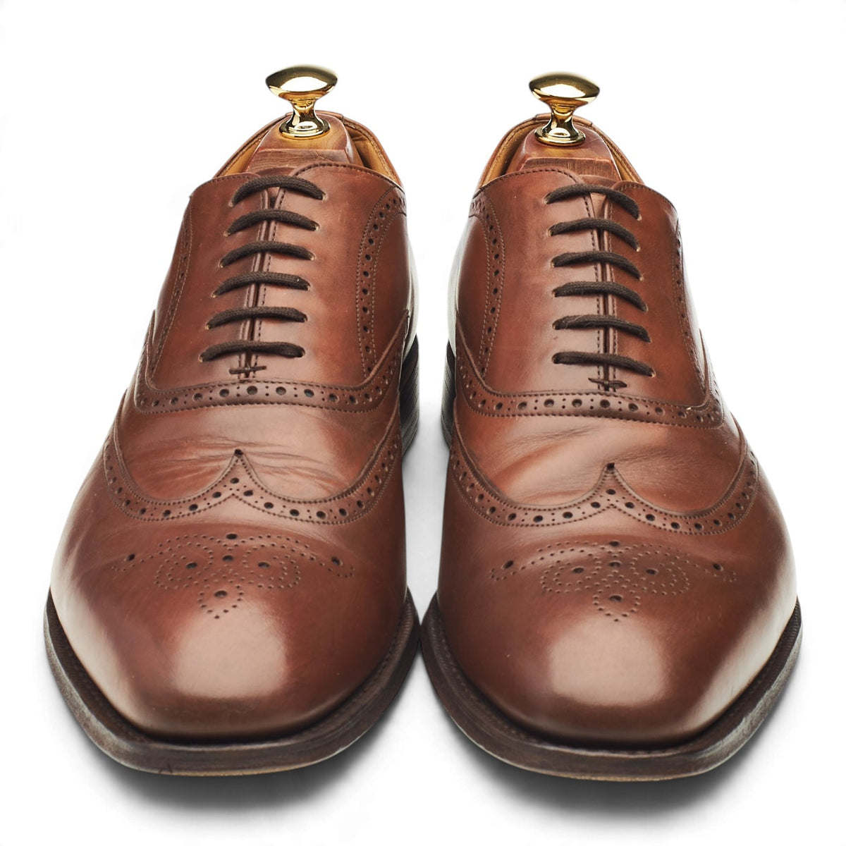 'Hailwood' Brown Leather Oxford Brogues UK 9.5 F