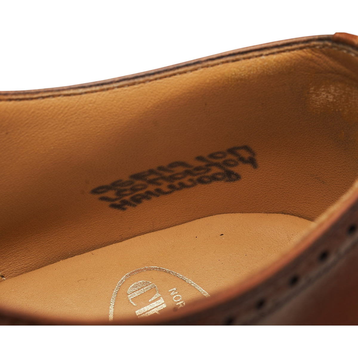 'Hailwood' Brown Leather Oxford Brogues UK 9.5 F