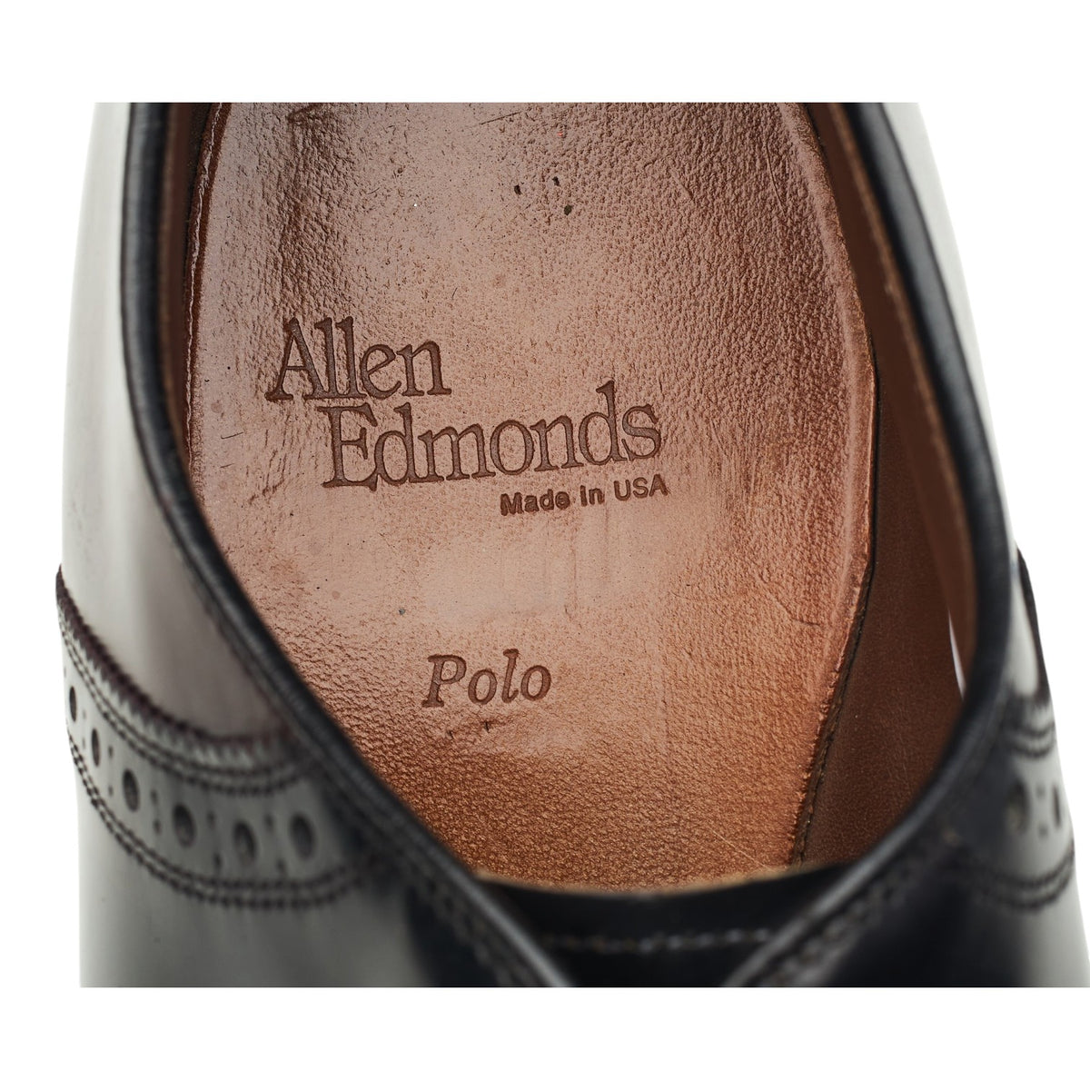 'Polo' Burgundy Black Leather Saddle Oxford UK 8.5 US 9 EEE