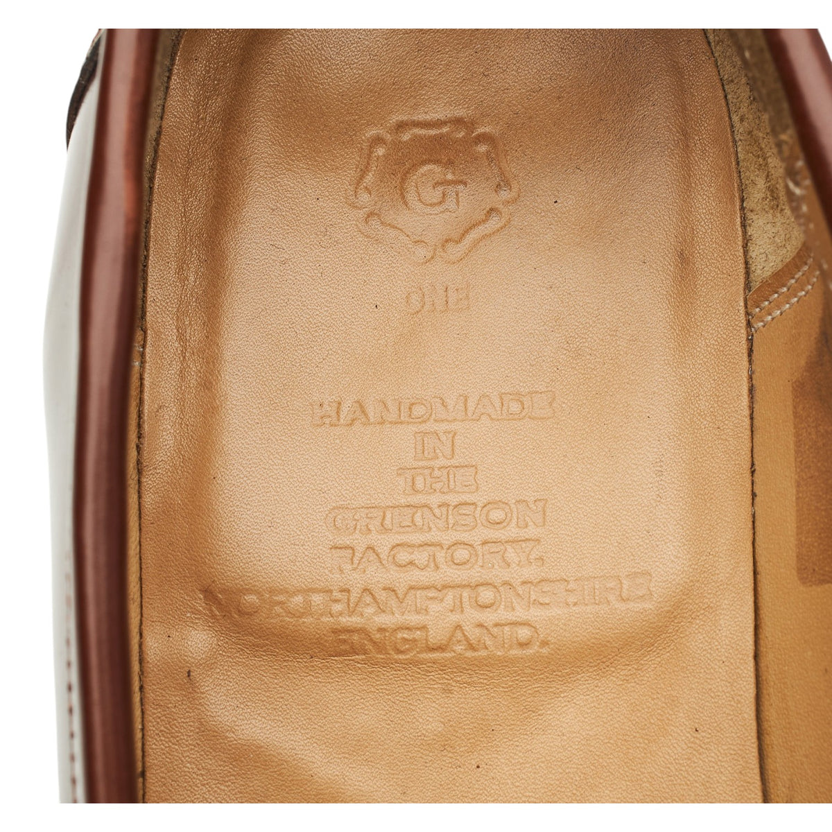 'Epsom' Brown Leather Loafers UK 10.5 E