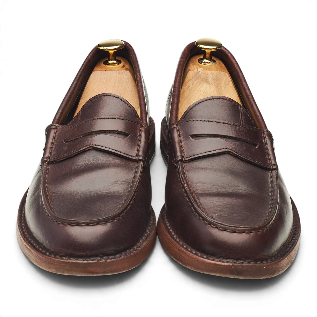 'Lutéer' Dark Brown Leather Loafers UK 5 EU 38