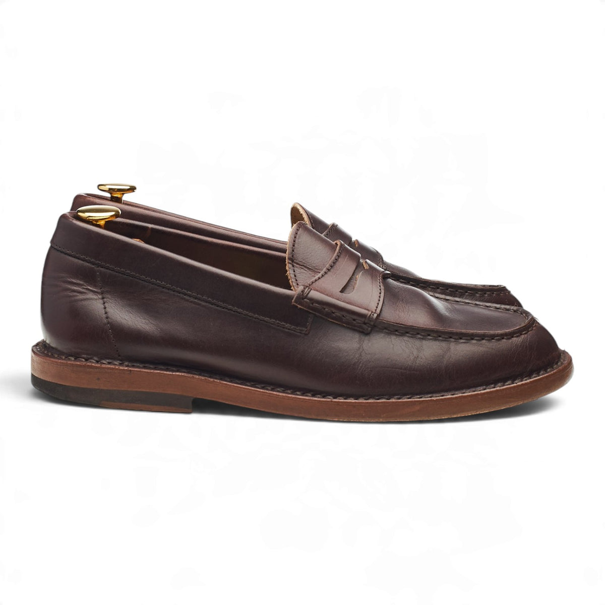 'Lutéer' Dark Brown Leather Loafers UK 5 EU 38