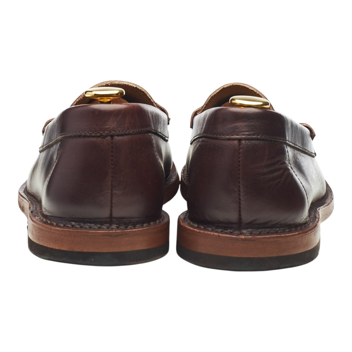 'Lutéer' Dark Brown Leather Loafers UK 5 EU 38