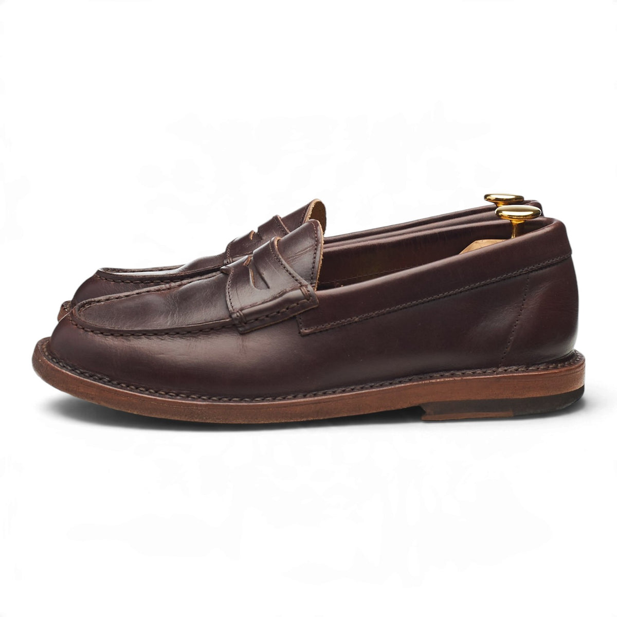 'Lutéer' Dark Brown Leather Loafers UK 5 EU 38