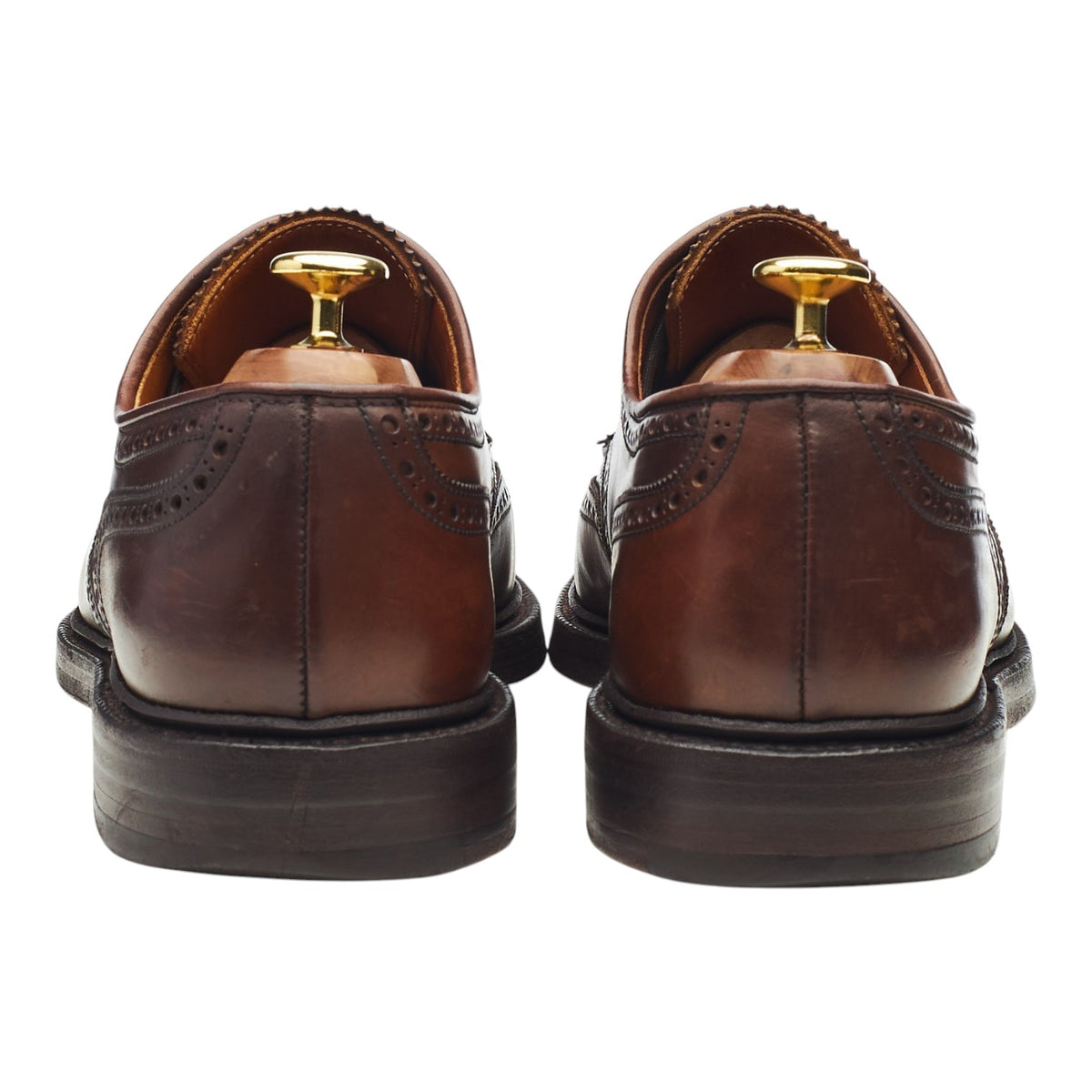 Ralph Lauren Marlow Brown Cordovan Leather Derby Brogues UK 8.5 US 9.5 D