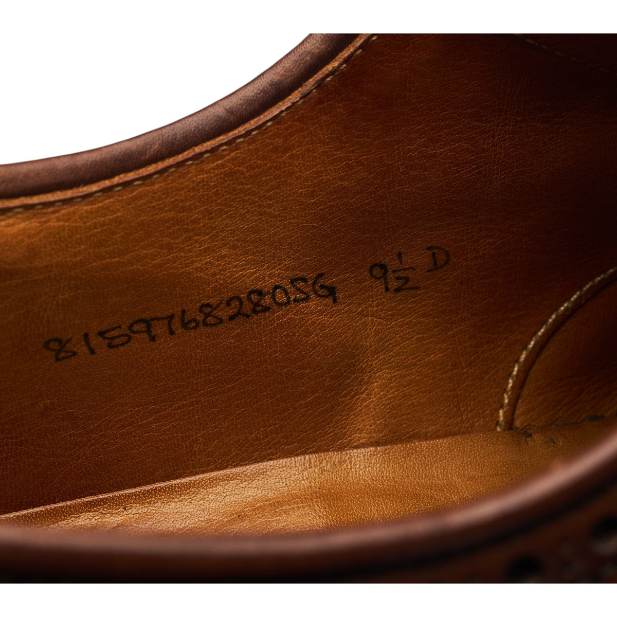Ralph Lauren Marlow Brown Cordovan Leather Derby Brogues UK 8.5 US 9.5 D