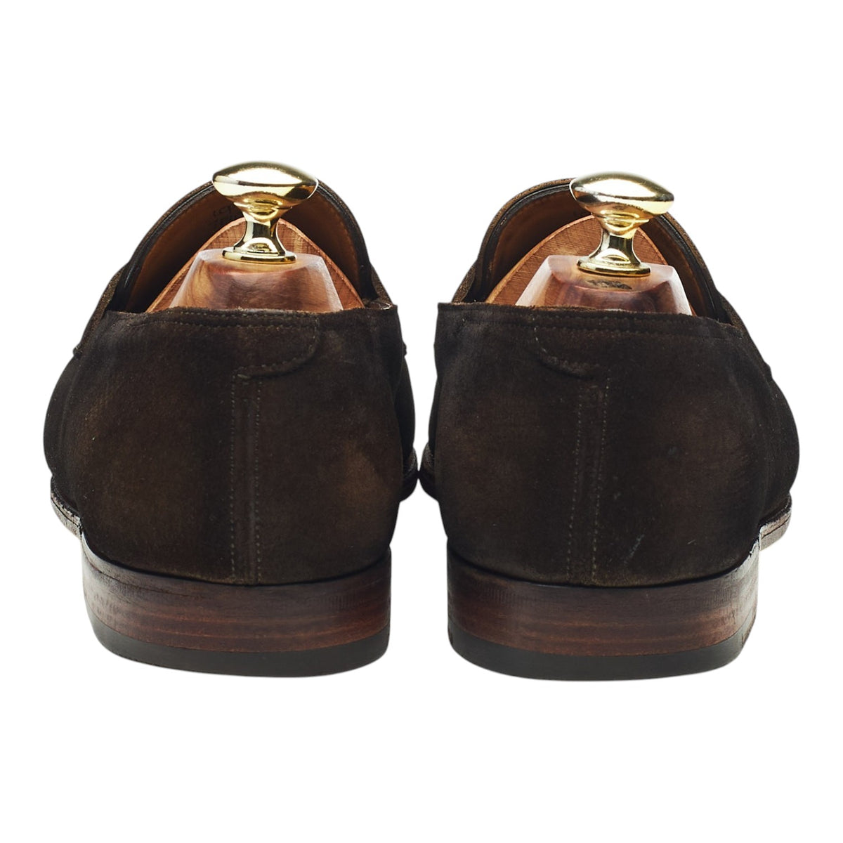 'Lopez' Dark Brown Suede Loafers UK 7 E