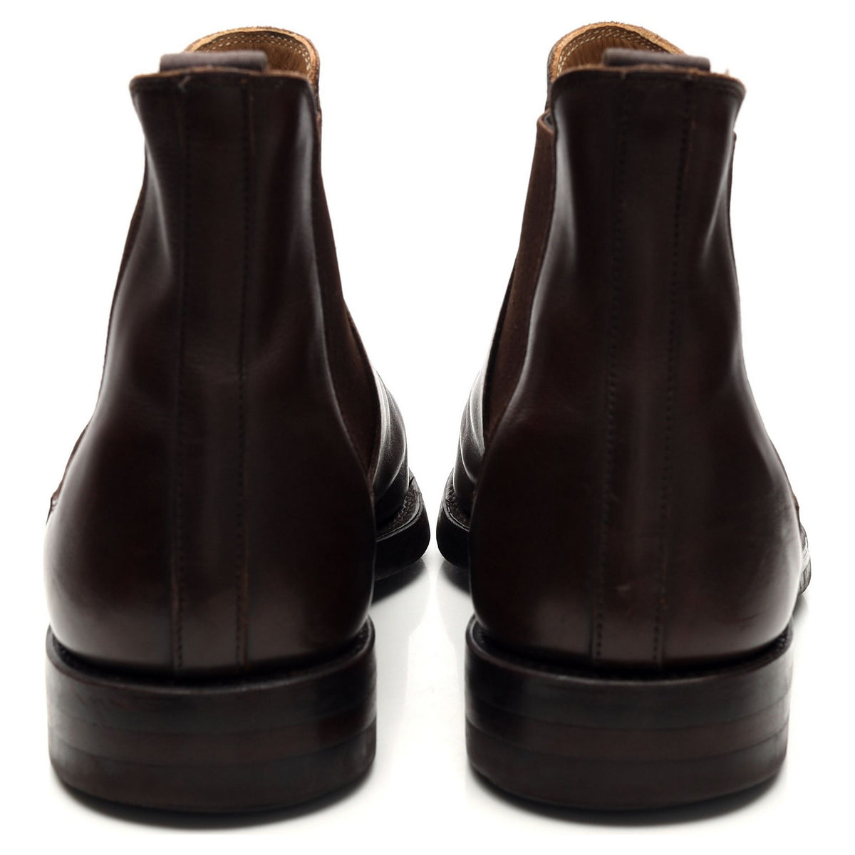 &#39;Chelsea 5&#39; Dark Brown Leather Chelsea Boots UK 9.5 E