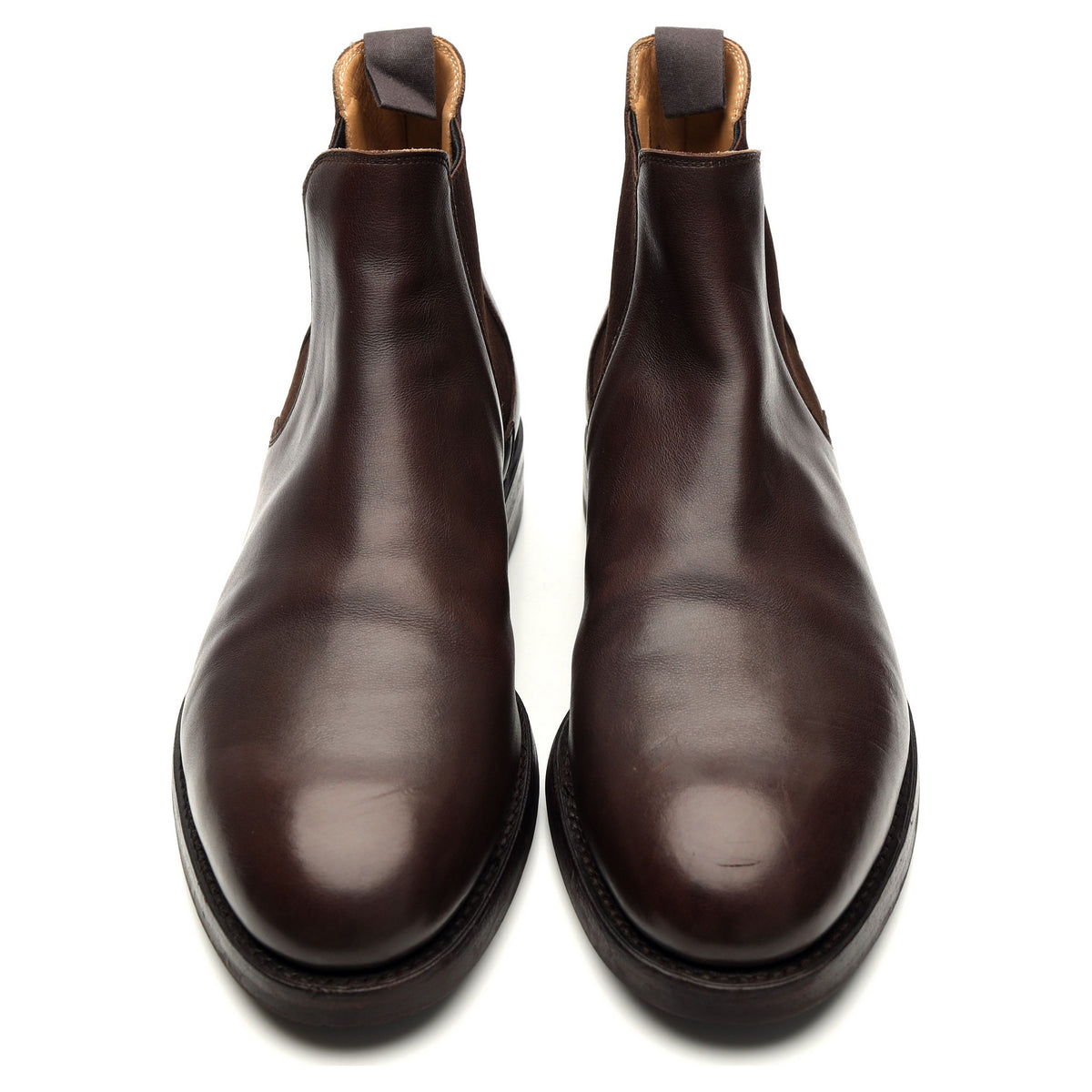 &#39;Chelsea 5&#39; Dark Brown Leather Chelsea Boots UK 9.5 E