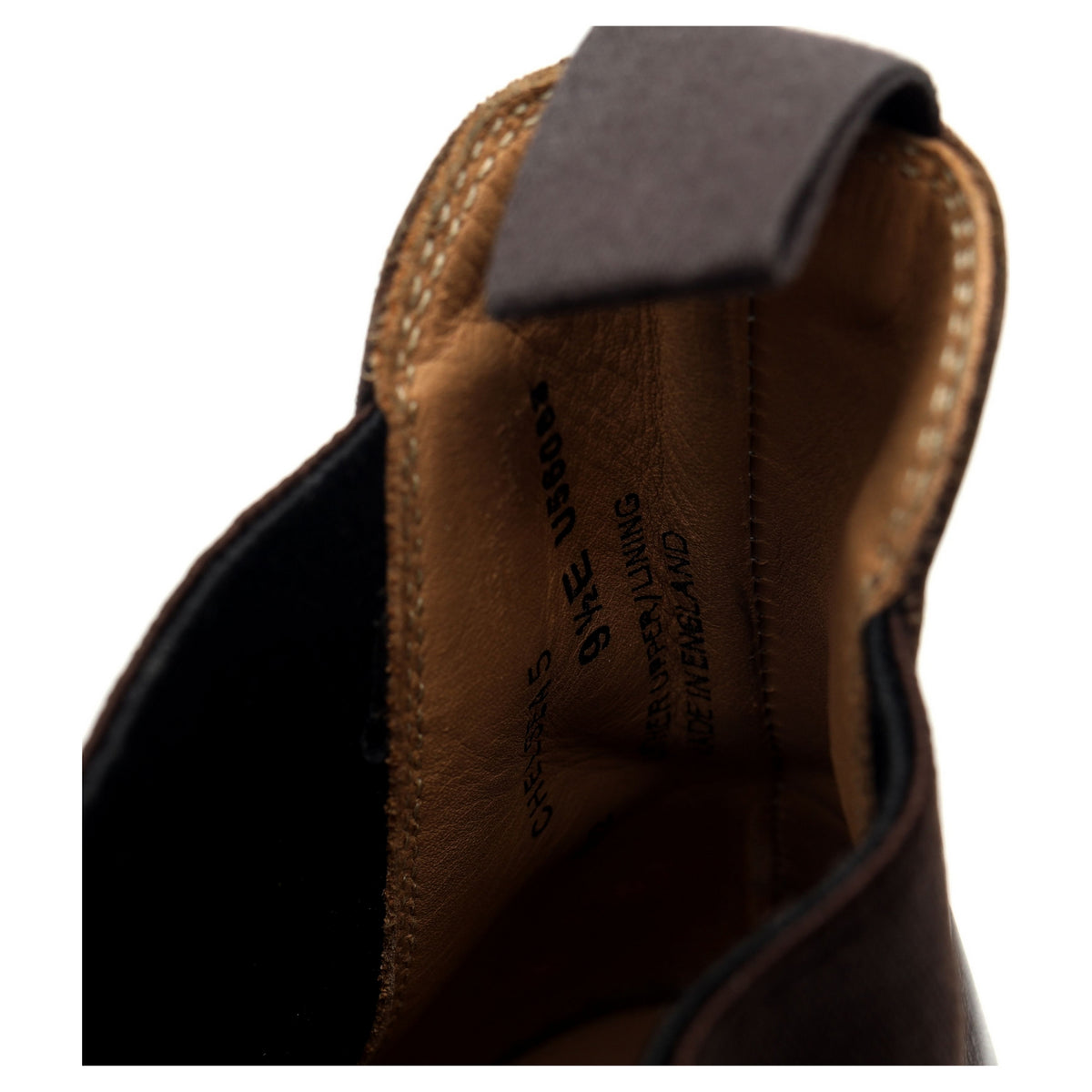 &#39;Chelsea 5&#39; Dark Brown Leather Chelsea Boots UK 9.5 E